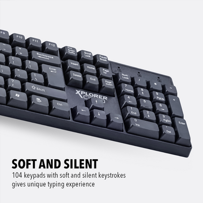 Alcatroz Xplorer C3500 Wired Keyboard And Mouse Combo - additional view