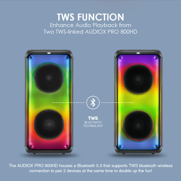 Sonicgear Audiox Pro 800 Hd Portable Bluetooth Speaker 2024 Edition - additional view