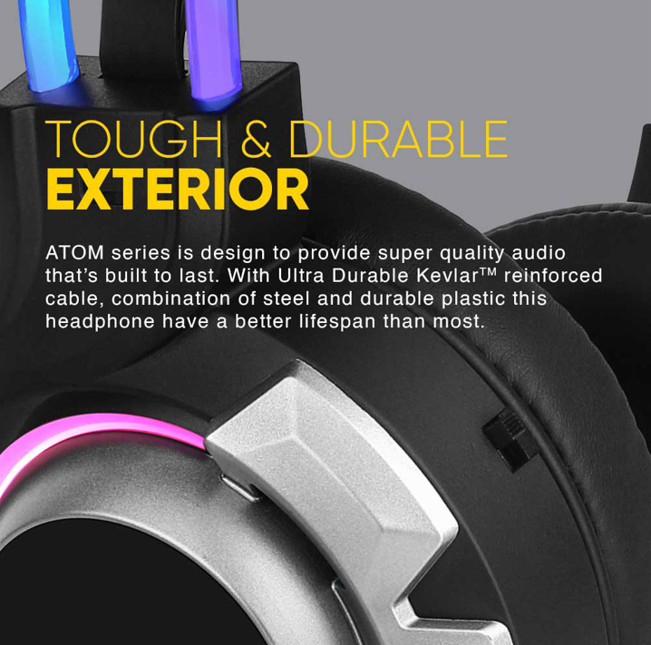 Armaggeddon Atom 9 RGB 2 1 Surround Sound Gaming Headset - additional view