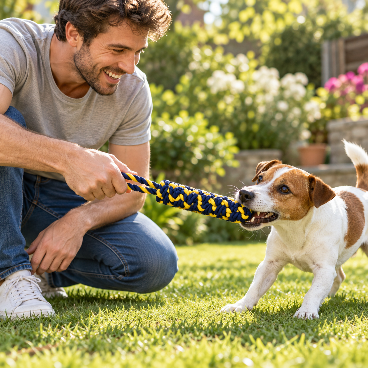 Cotton Rope Tug Toy – 34 cm
