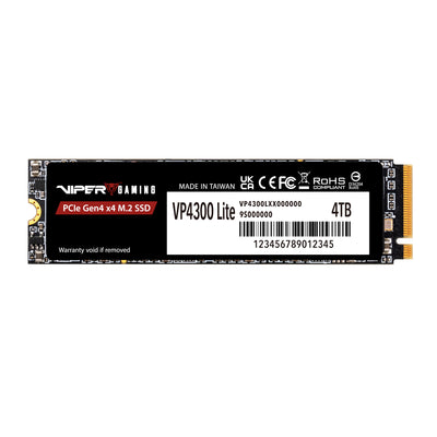 Patriot VP4300 Lite 4TB M.2 PCIe Gen 4 x4 NVMe SSD