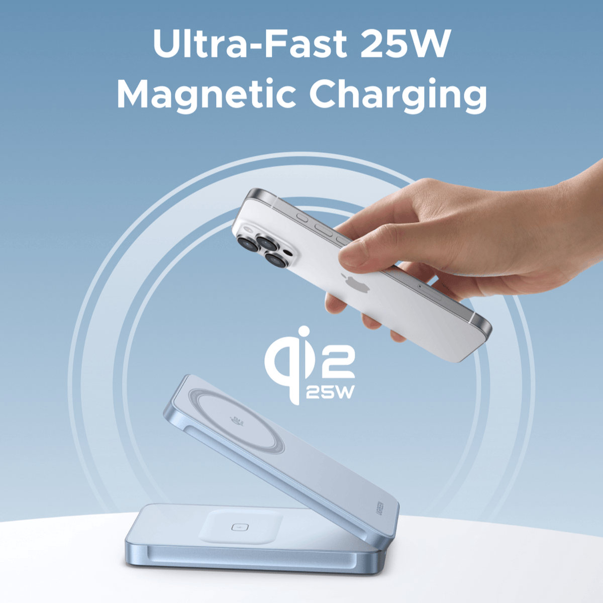 UGreen 25W 2-in-1 Magnetic Wireless Charger
