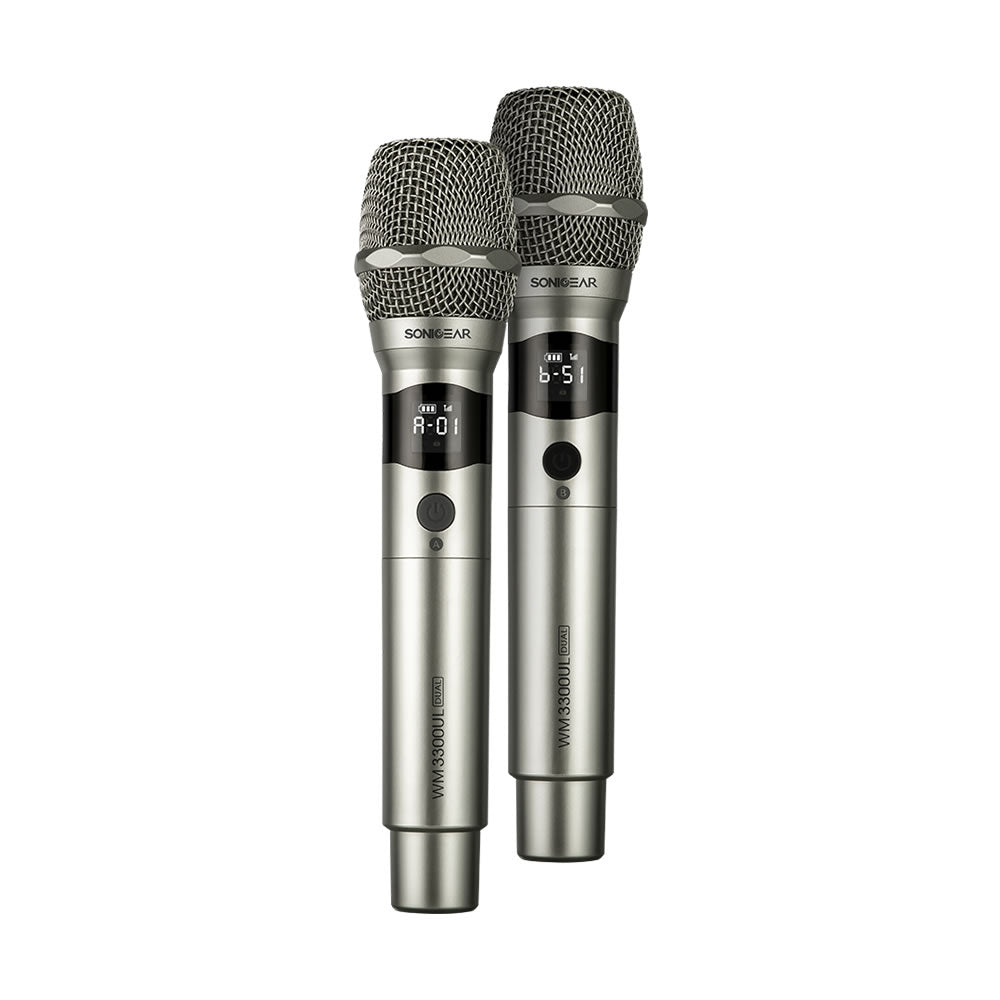 Sonicgear Wm 3300 Ul Dual Professional UHF Wireless Microphone Obsidian - additional view