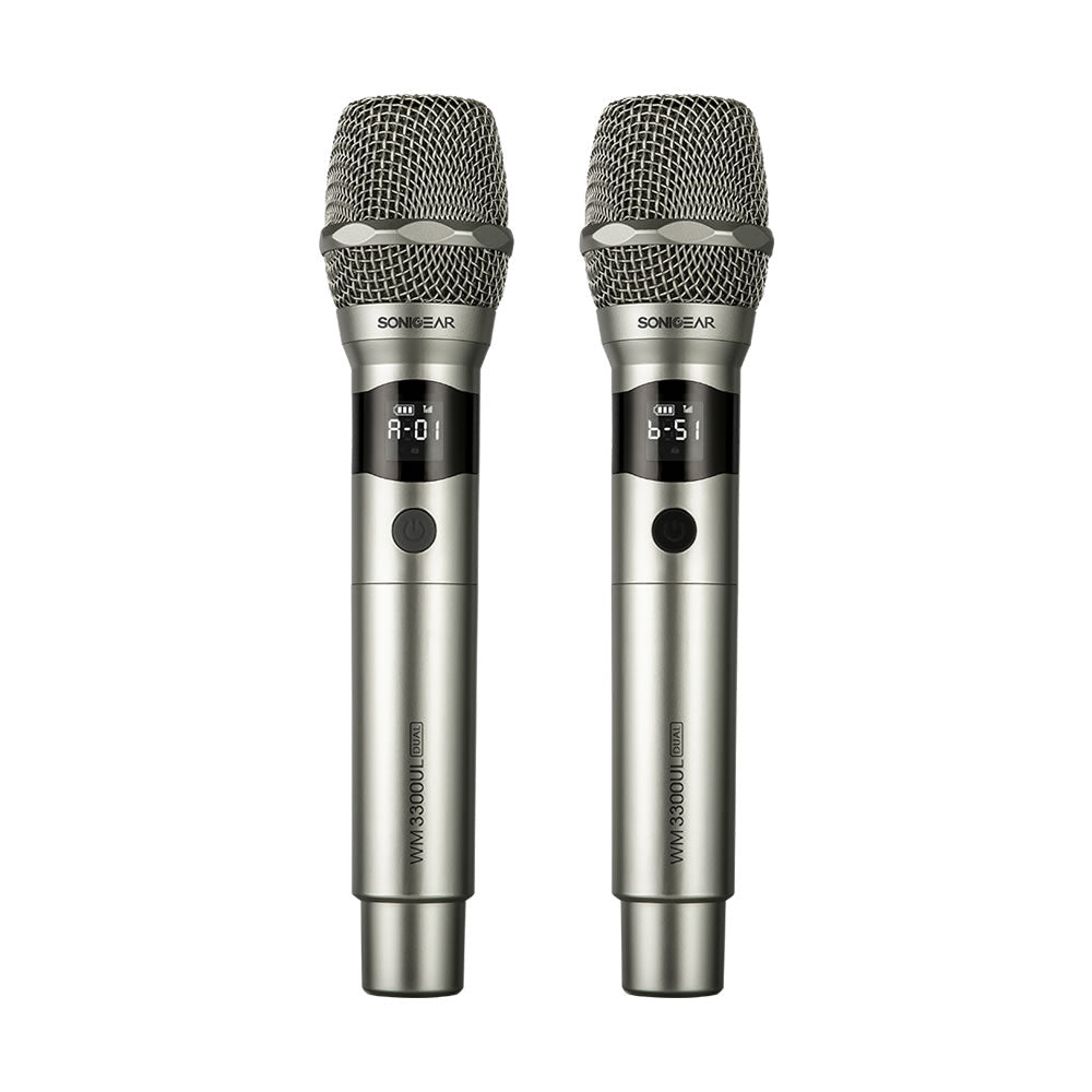 Sonicgear Wm 3300 Ul Dual Professional UHF Wireless Microphone Obsidian - additional view