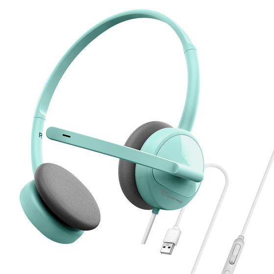 Alcatroz XP 1U USB Headset with Mic - Mint