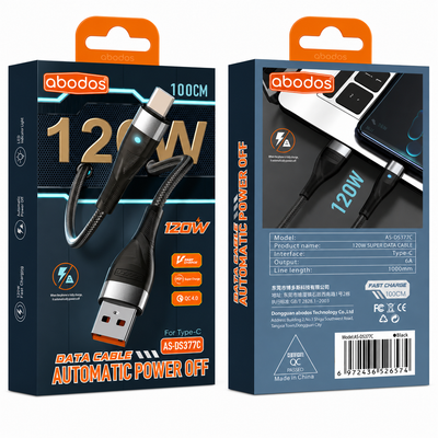 Abodos AS-DS377C 120W Type-C Cable - Auto Power Off