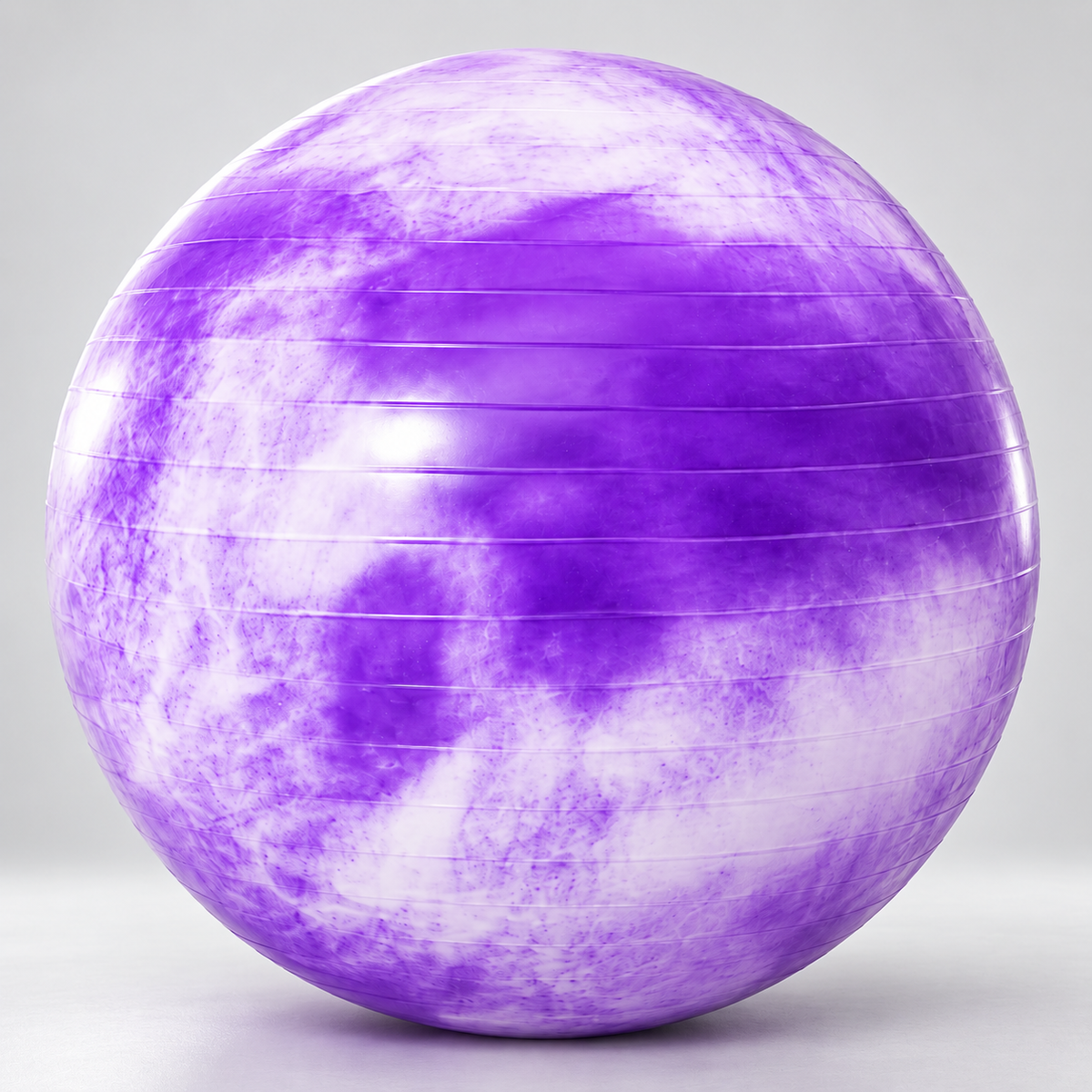 Cloud-Pattern Fitness Stability Exercise Ball - Purple