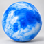 Cloud-Pattern Fitness Stability Exercise Ball - Blue
