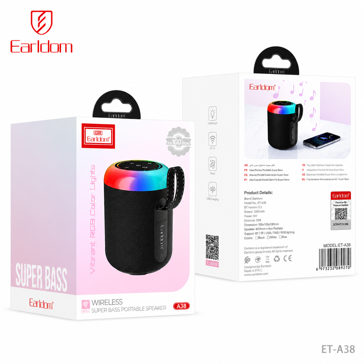Earldom ET-A38 Bluetooth Speaker