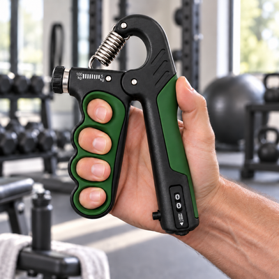 Adjustable Hand Grip Strengthener with Repetition Counter