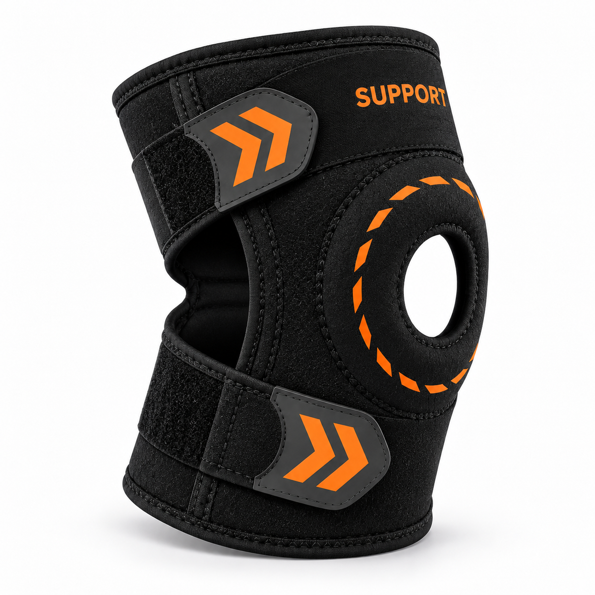 Adjustable Open-Patella Knee Support studio angle 2