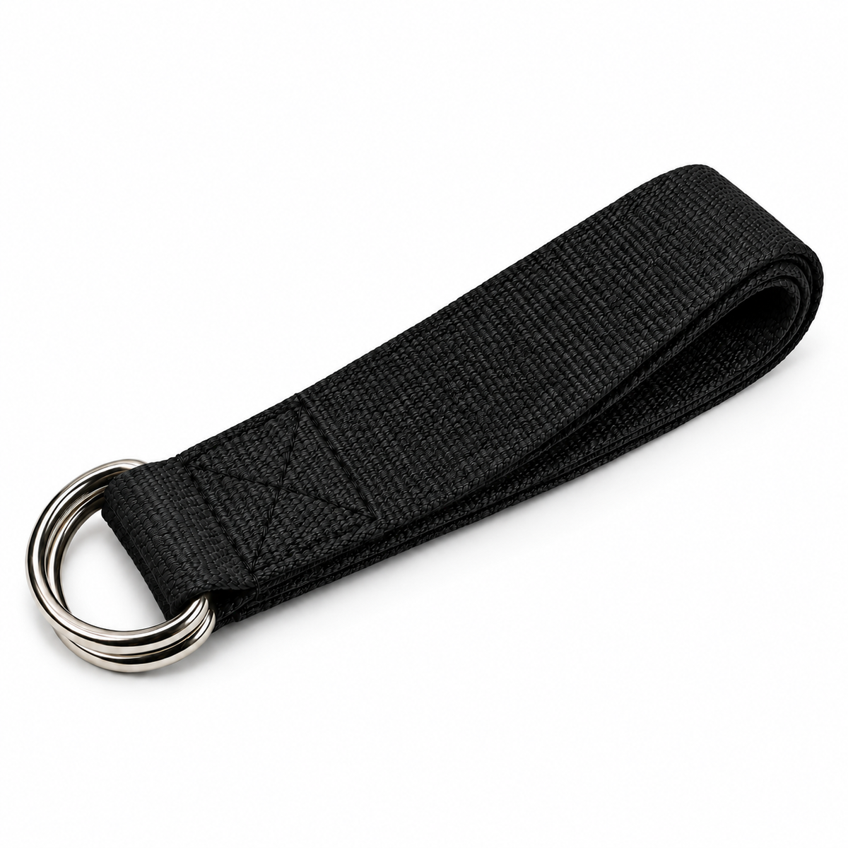 Adjustable Yoga Stretch Strap with D-Rings - Black product view 2