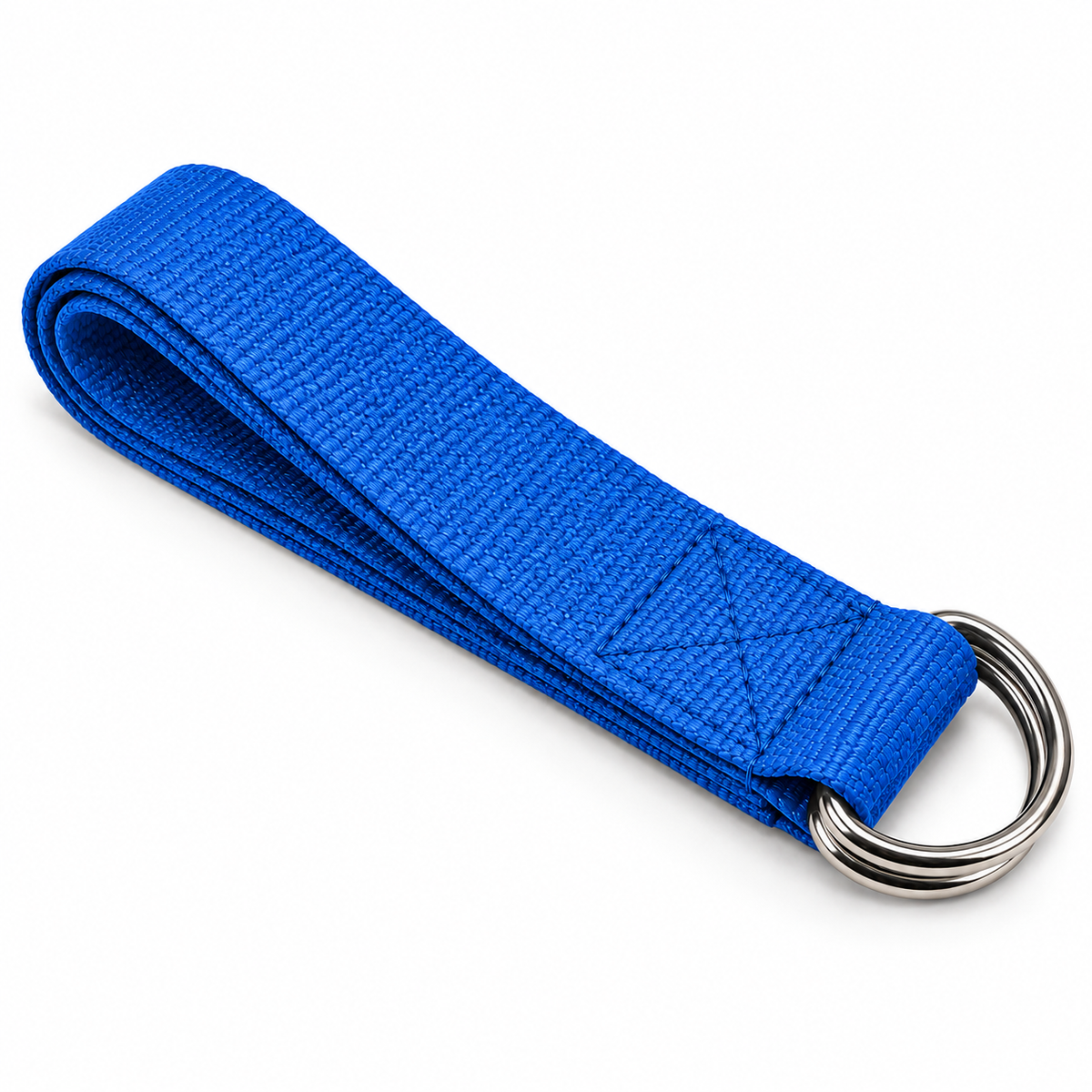 Adjustable Yoga Stretch Strap with D-Rings - Blue product view 3