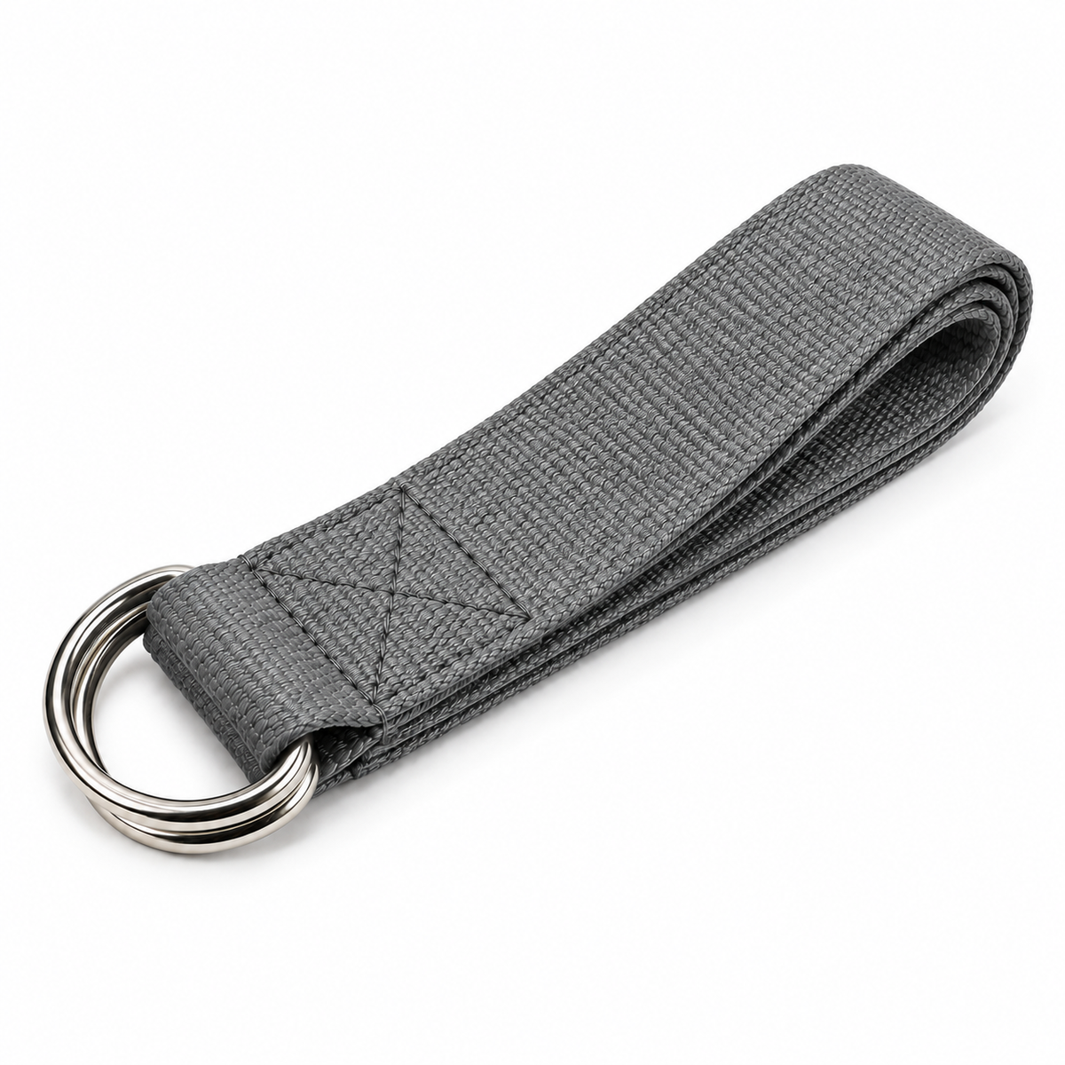 Adjustable Yoga Stretch Strap with D-Rings - Grey product view 2
