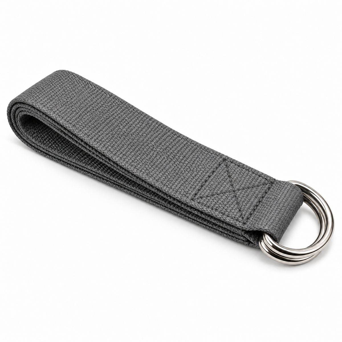 Adjustable Yoga Stretch Strap with D-Rings - Grey product view 3