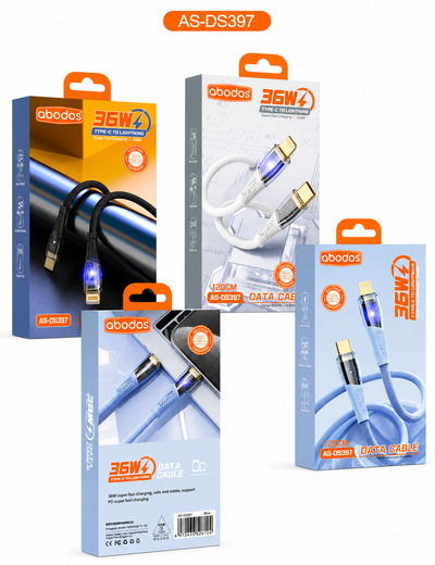 Abodos AS-DS396 120W Type-C ~ Type-C 1.2m Cable