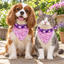 Double-Layer Pet Bandana - Purple