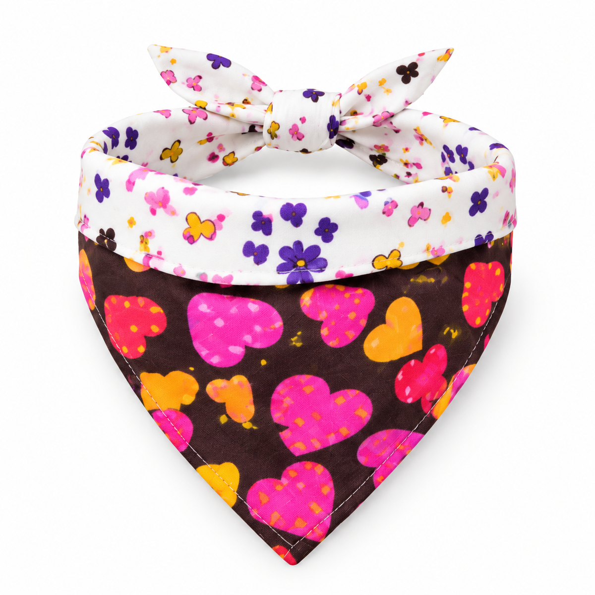 Double-Layer Pet Bandana - Black