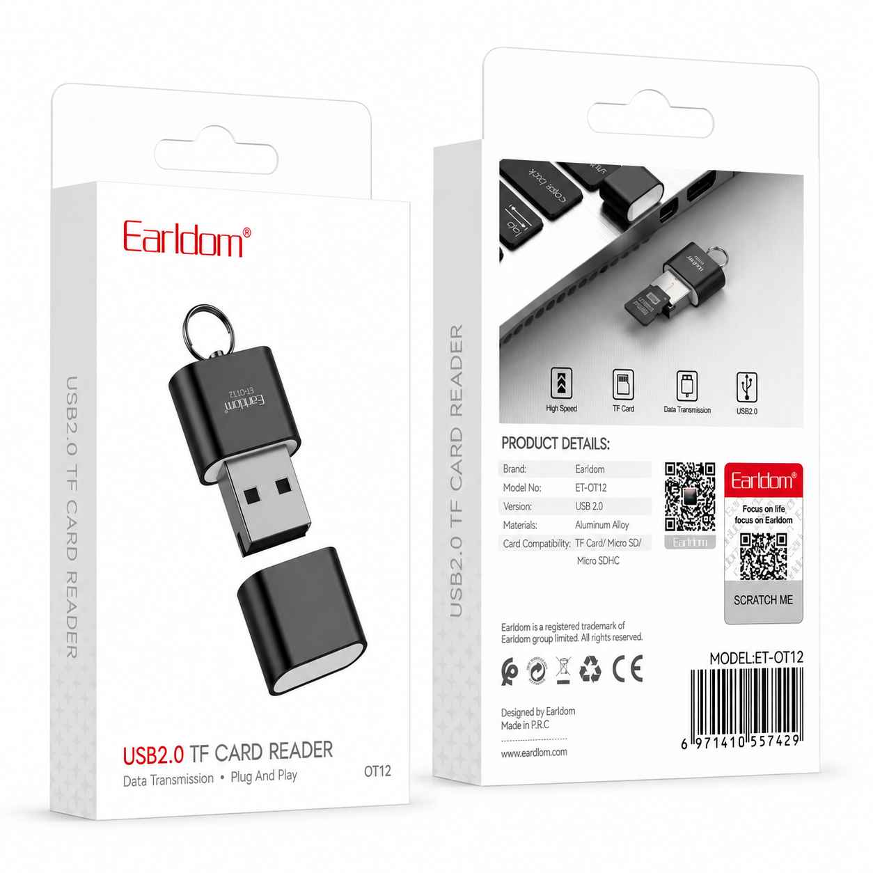 Earldom ET-OT12 USB SD Card Reader