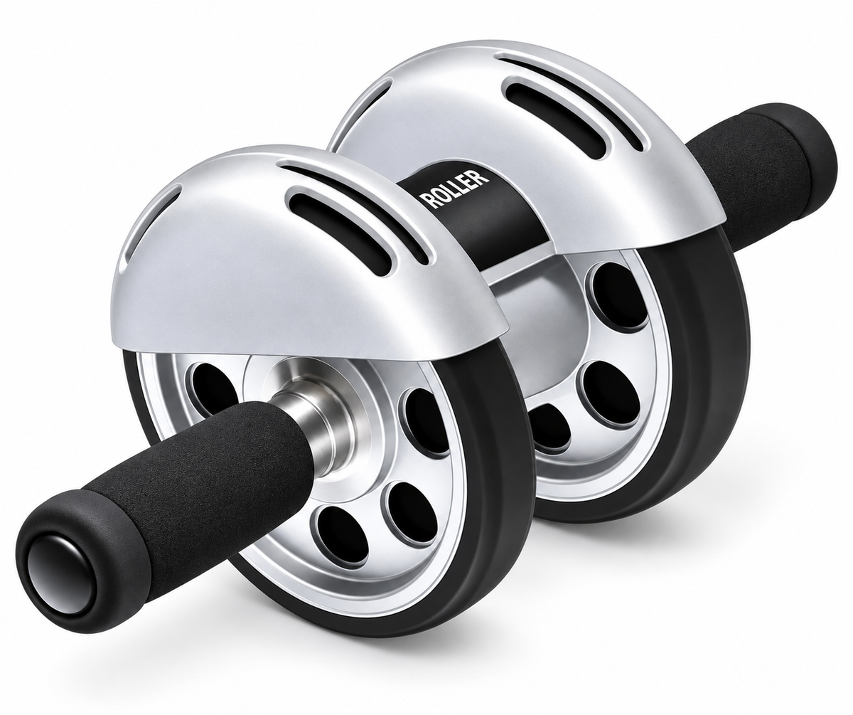 Wide Dual-Wheel Abdominal Roller