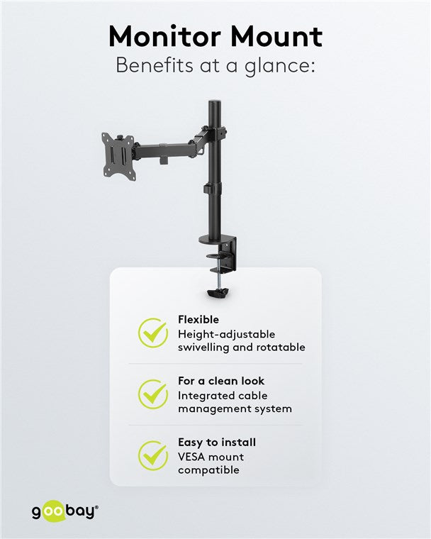 Goobay Monitor Mount Single Flex For Monitors Between 17 And 32 - additional view