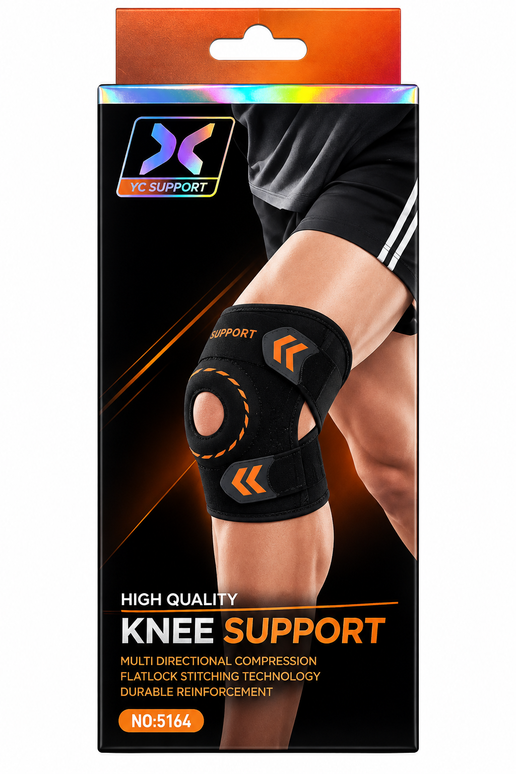 Adjustable Open-Patella Knee Support