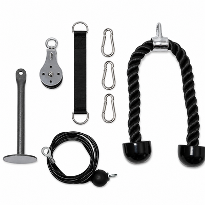 Home Gym Cable Pulley System – Weight Training Attachment Set