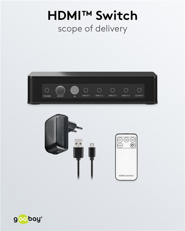 Goobay HDMI Switch 4 To 1 4K 60 Hz - additional view