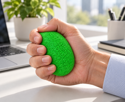 Foam Grip Strengthening Egg - Green