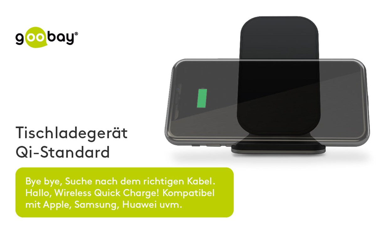 Goobay Wireless Qi Desktop 10W Fast Charger - additional view