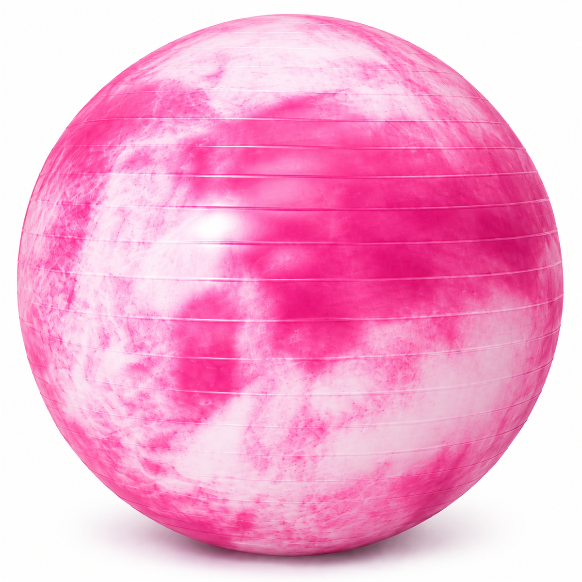 Cloud-Pattern Fitness Stability Exercise Ball - Pink