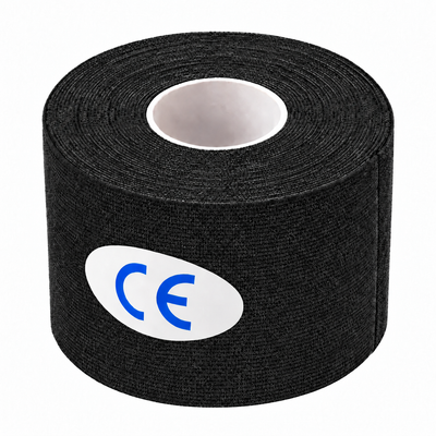 Kinesiology Tape – Elastic Sports & Muscle Support Tape (5cm*5cm) - Black