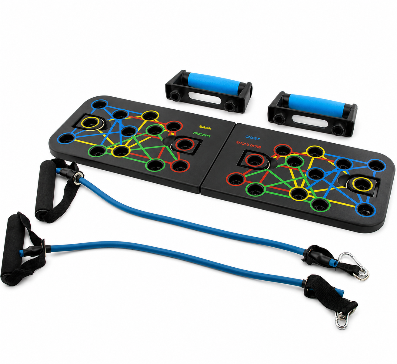 Multi-Functional Push-Up Board & Resistance Band Set