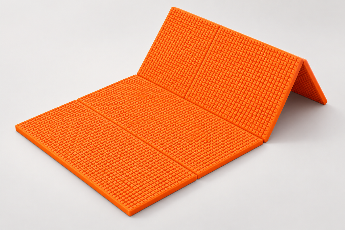 Foldable EVA Exercise Mat (5mm) - Orange
