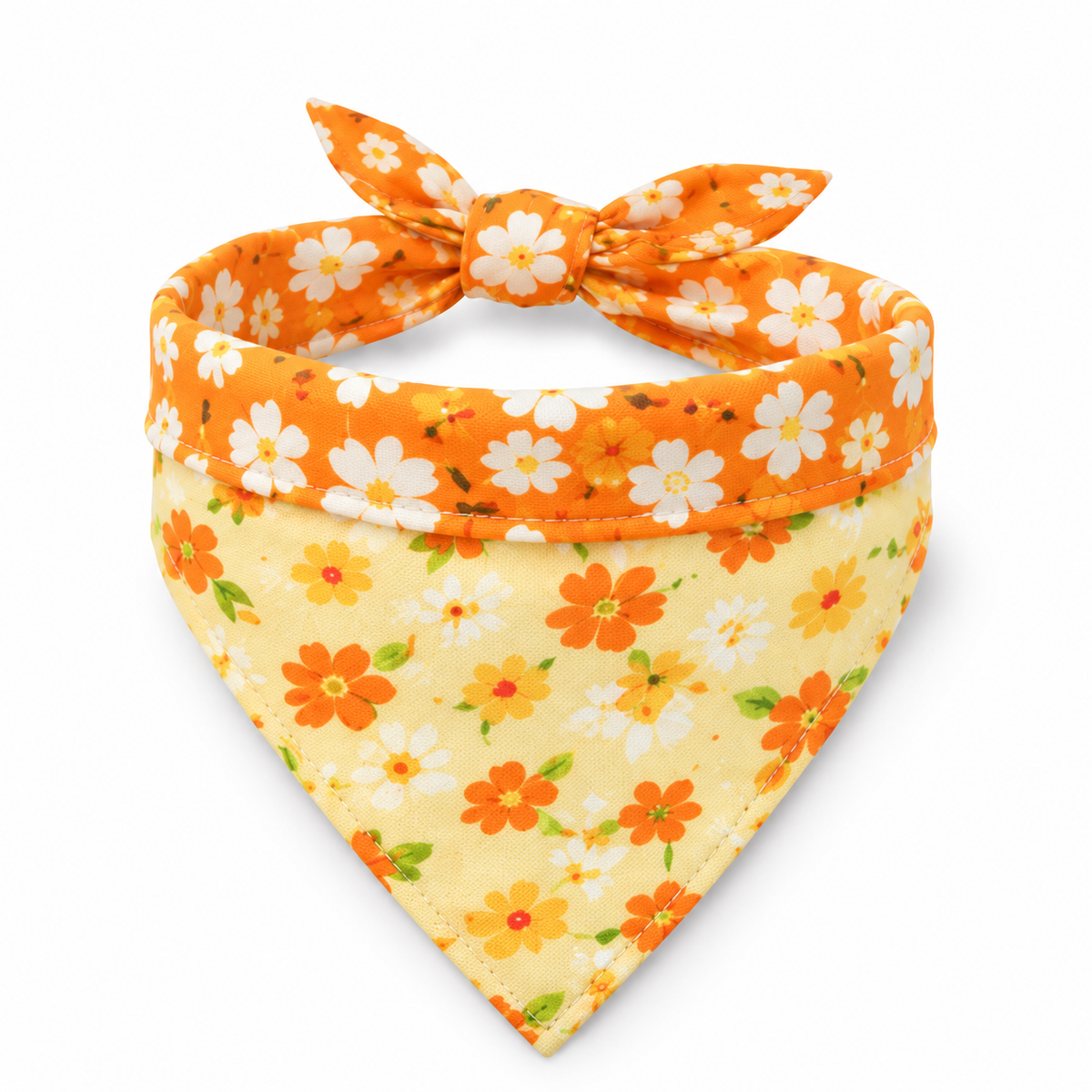 Double-Layer Pet Bandana - Orange