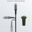 Goobay USB C To USB C Textile 2M Cable With Metal Plugs Space Grey Silver - additional view