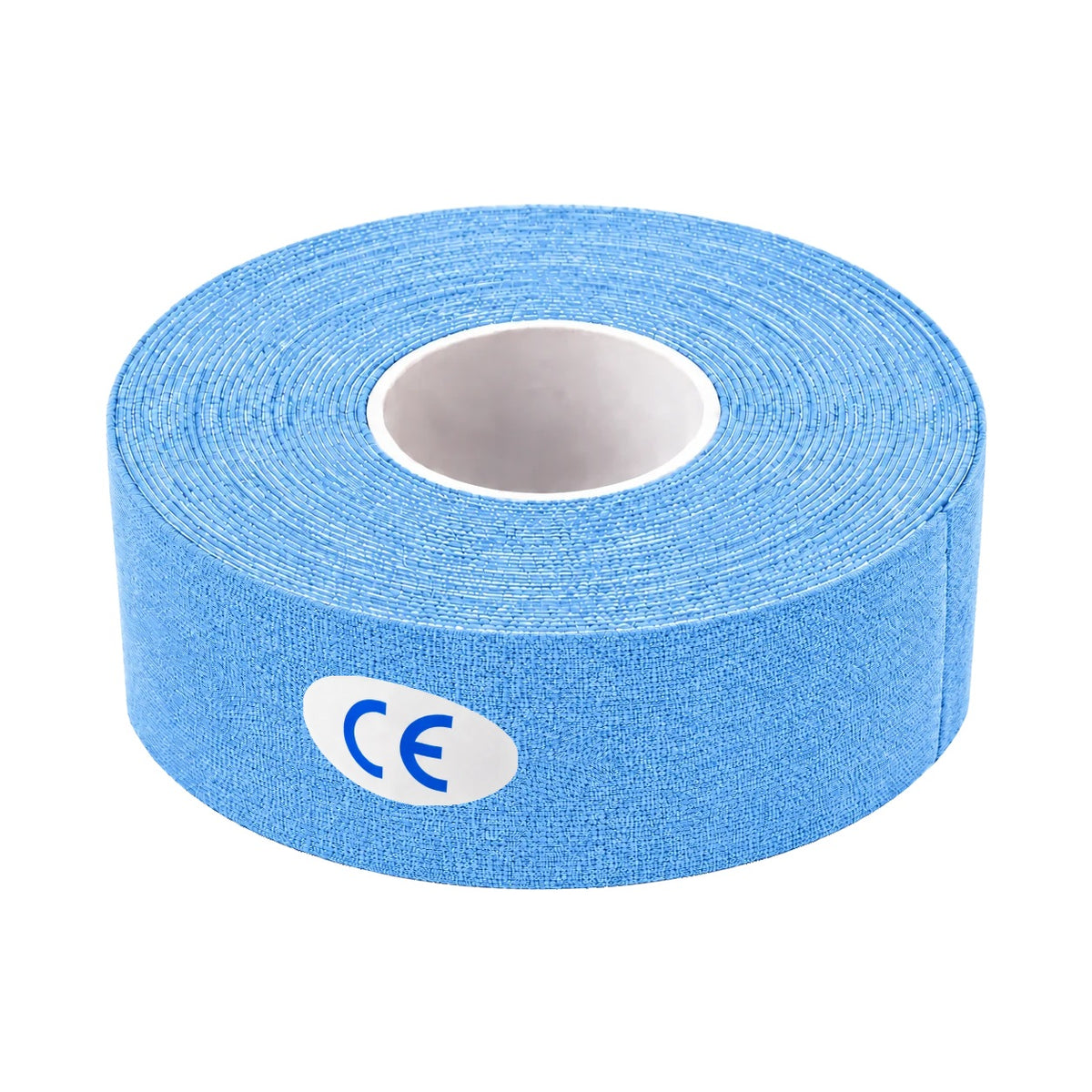 Light blue kinesiology tape roll, 2.5cm wide
