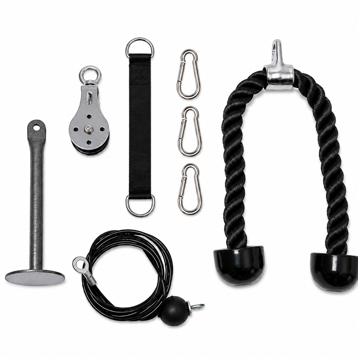 Home Gym Cable Pulley System components