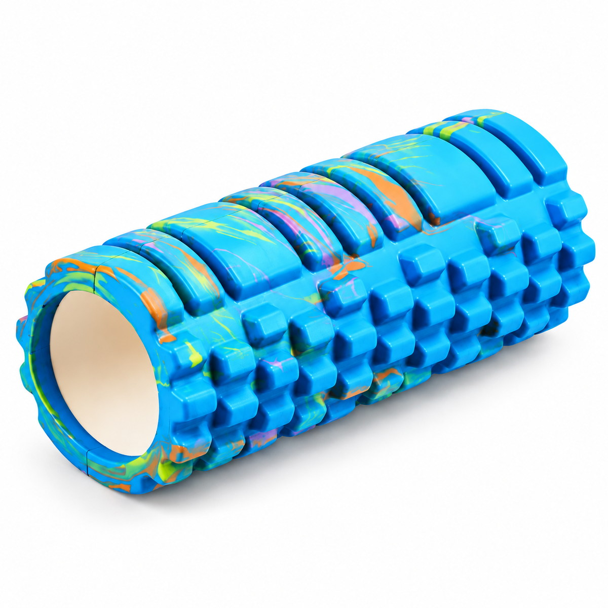 Textured Foam Massage Roller 33cm - Blue product view 2