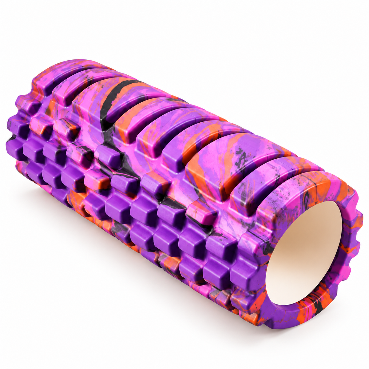 Textured Foam Massage Roller 60cm - Purple product view 3