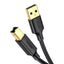 UGREEN US135 USB 2.0 to USB-B Printer Cable, 480Mbps - 1.5m