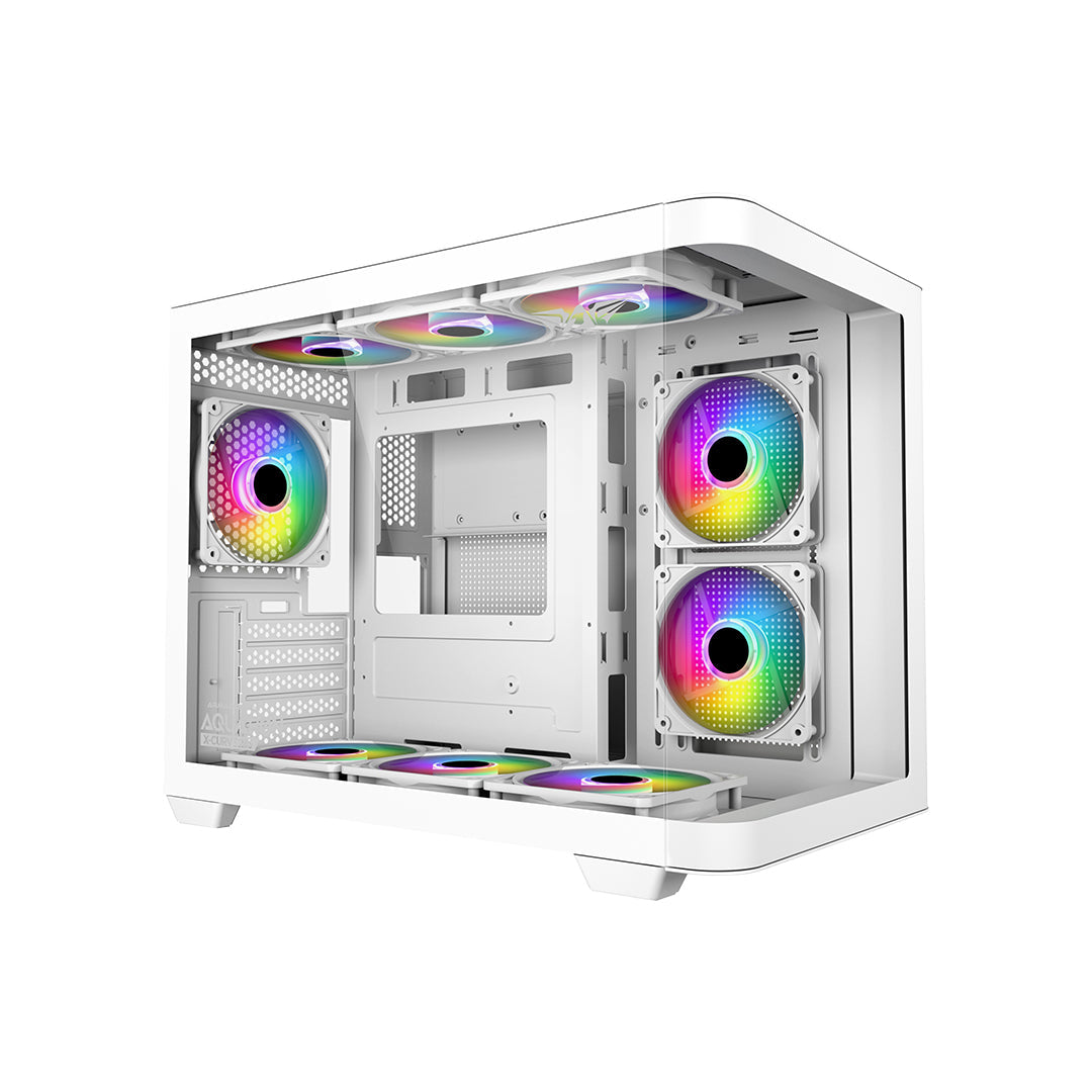 Armaggeddon Aquaron X Curve 285 Microatx Gaming Case White - additional view