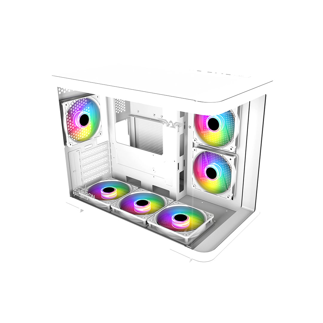 Armaggeddon Aquaron X Curve 285 Microatx Gaming Case White - additional view