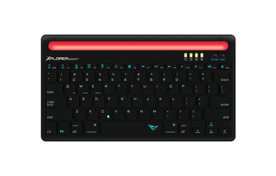 Alcatroz Xplorer Dock 1 Bluetooth Keyboard - Black/Red