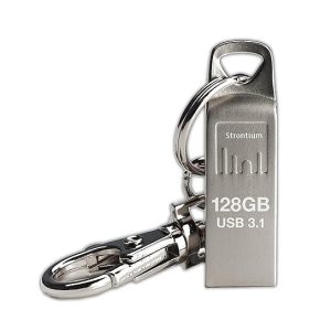 Strontium 128GB Nitro Ammo Silver USB3.1 Metal Flash Drive