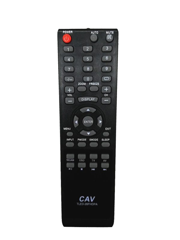 Telefunken Replacement TV Remote TLED-26FHDPA-0