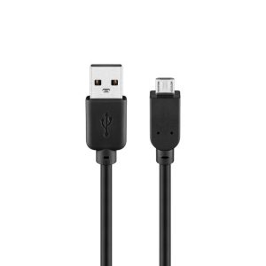 Goobay USB 2.0 Male A to Micro B Hi-Speed 1.8m Cable – Black