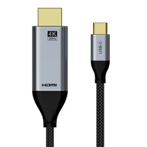 CableTime CC12K USB Type C TO HDMI 4K/30Hz 1.8M Cable