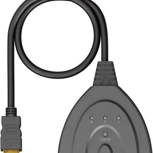Goobay HDMI Switch 3 to 1 (4K @ 60 Hz)