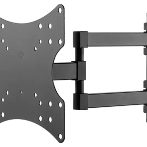 Goobay TV Wall Mount Dual Arm for TVs from 23″ to 42″ with Swivel and Tilt